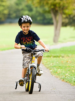 bicycle with stabilisers