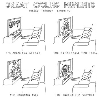 cycling cartoonist - dave walker