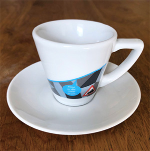 100 climbs espresso cup