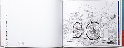 the bicycle colouring book