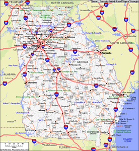 map of georgia