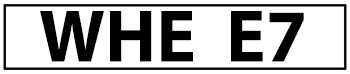 licence plates