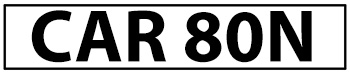 licence plates