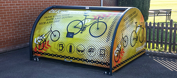 secure bicycle parking