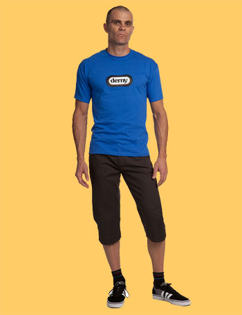 derny shorts and t-shirt