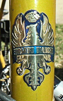 bianchi head tube badge
