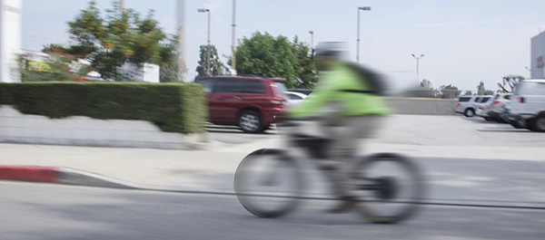 e-bike at speed