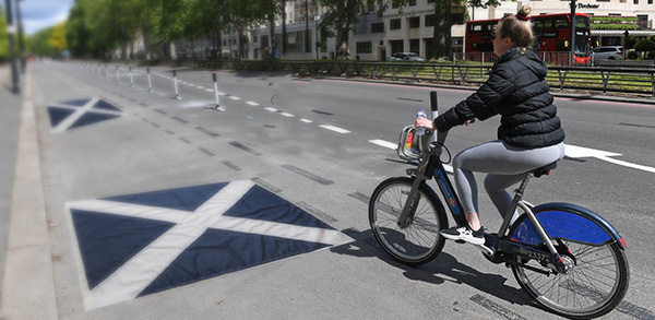 saltire cycle path