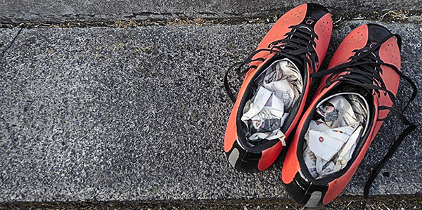 wet shoes