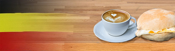 belgium, egg and latte