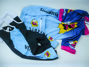 santini team z jersey and shorts