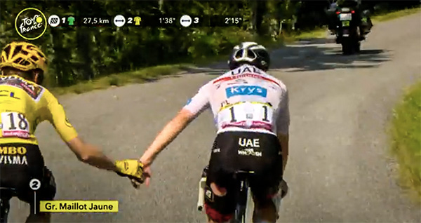 jonas vingegaard + tadej pogacar