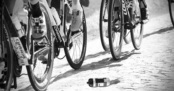 water bottle on road