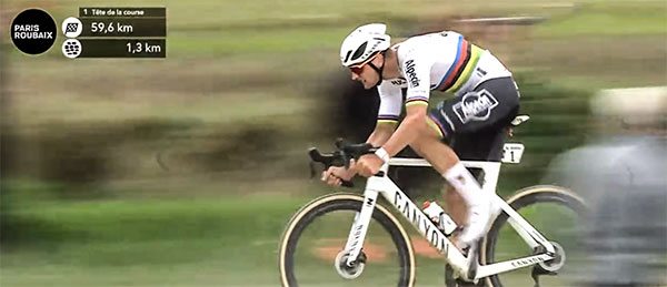 mathieu van der poel - paris-roubaix 2024