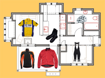 clothes around the house