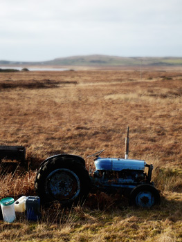 tractor at loch gorm