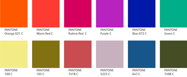 pantone swatches