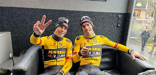 wout van aert + christophe laporte